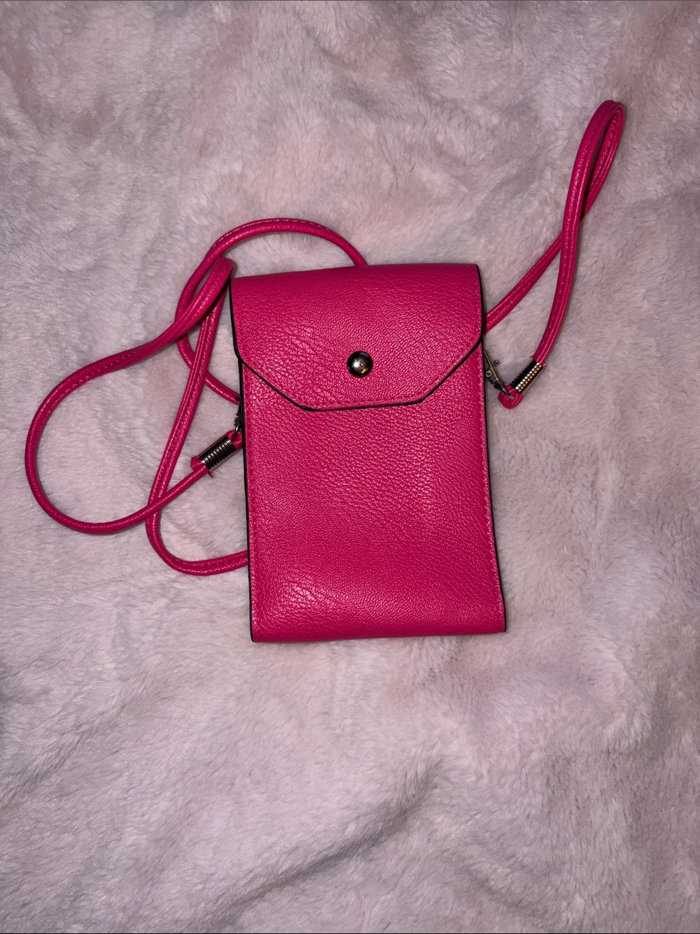 Women's Crossbody Phone Pouch - Hot Pink
